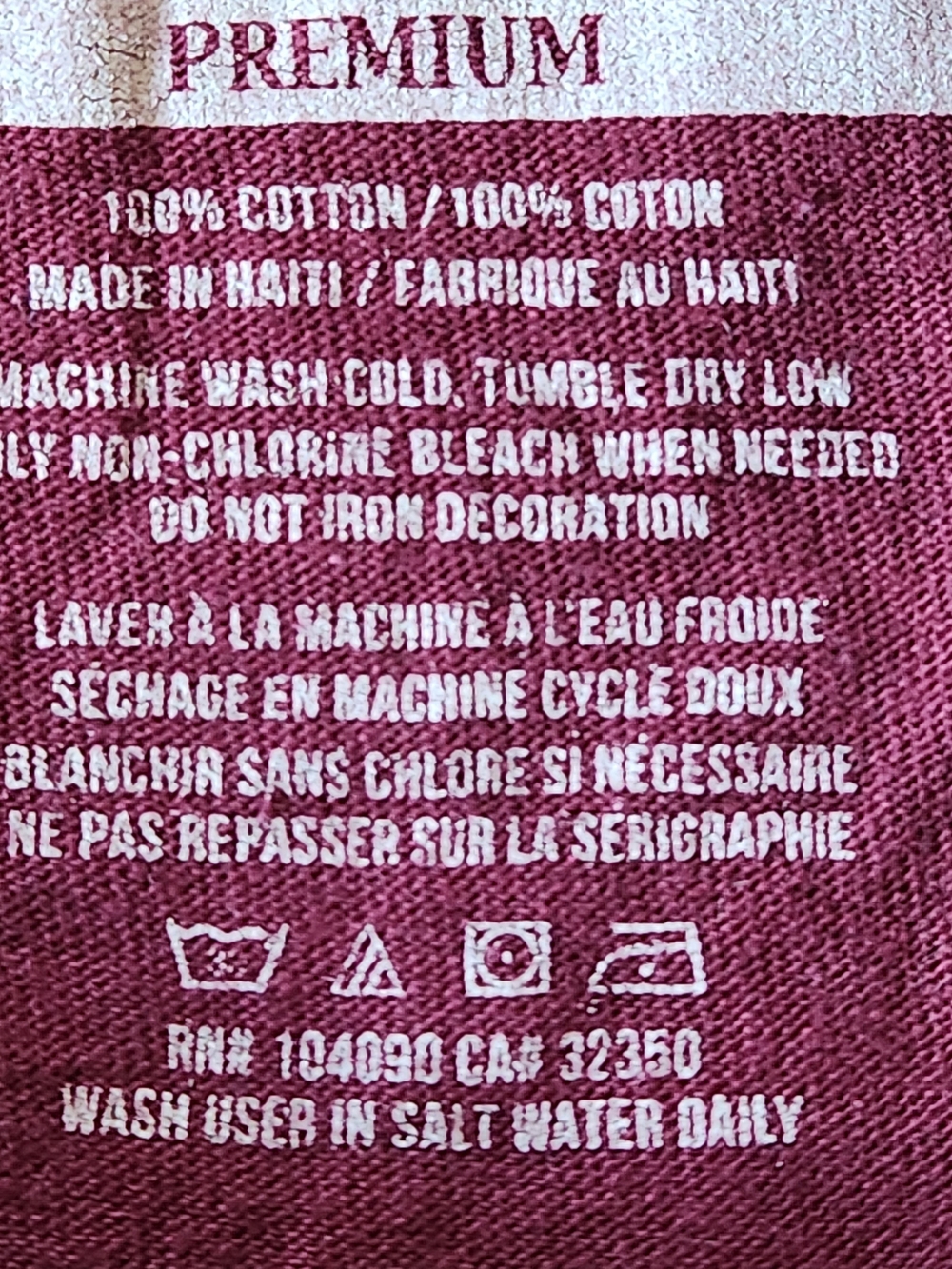 Salty Crew Men's Maroon Short Sleeve Logo Tee Size XL - Picture 11 of 11